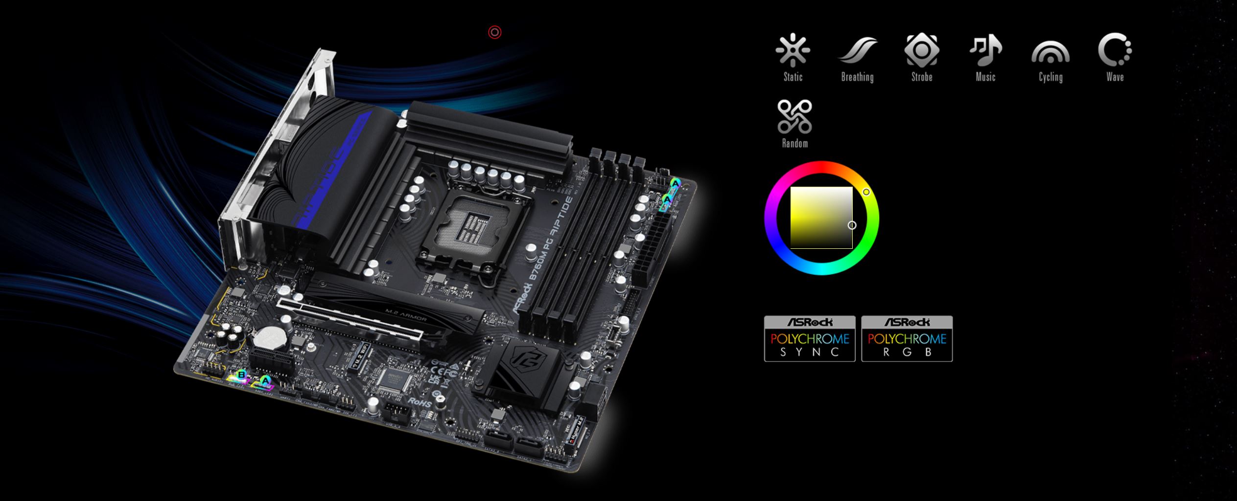ASRock B760M PG Riptide LGA 1700 DDR5 Micro ATX Motherboard - Newegg.com
